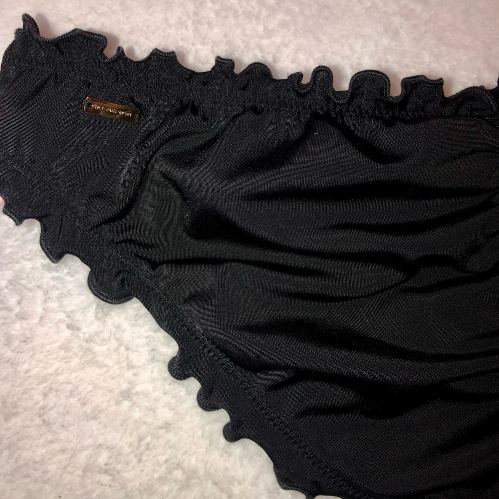 🖤5 for $20🖤 NEW Victoria’s Secret Swim Cinched Cheeky Bikini Bottoms in Black - Picture 11 of 15